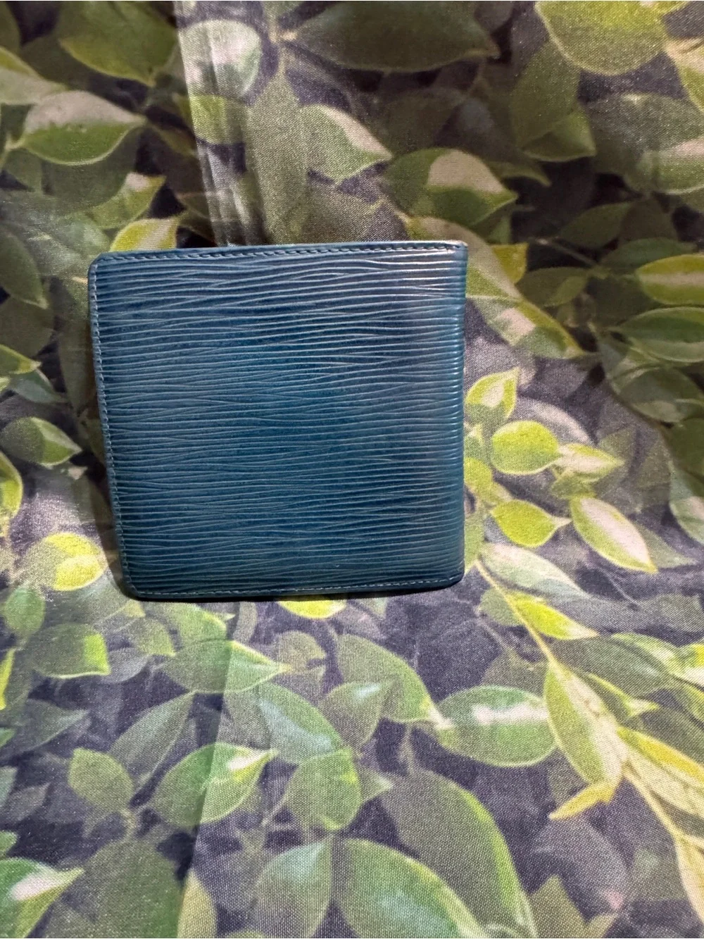 Louis Vuitton Teal Epi Leather Men's Bifold Wallet
